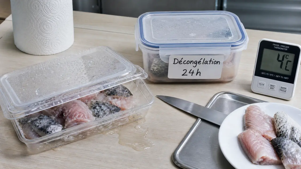 Produit décongelé combien de temps au frigo : durée au réfrigérateur par aliment