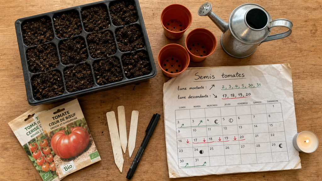Quand semer les tomates avec la lune : semis et repiquage