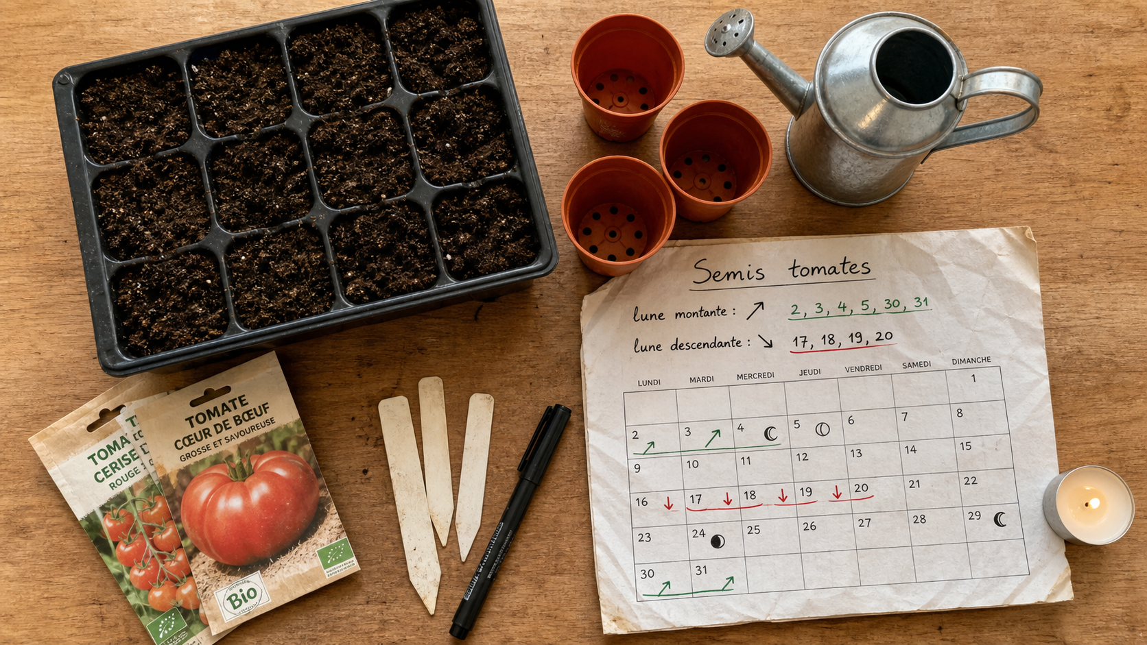 Quand semer les tomates avec la lune : semis et repiquage