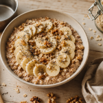 Recette flocon d'avoine petit déjeuner : porridge banane cannelle