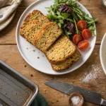 Recette sale : cake salé moelleux et salade complète