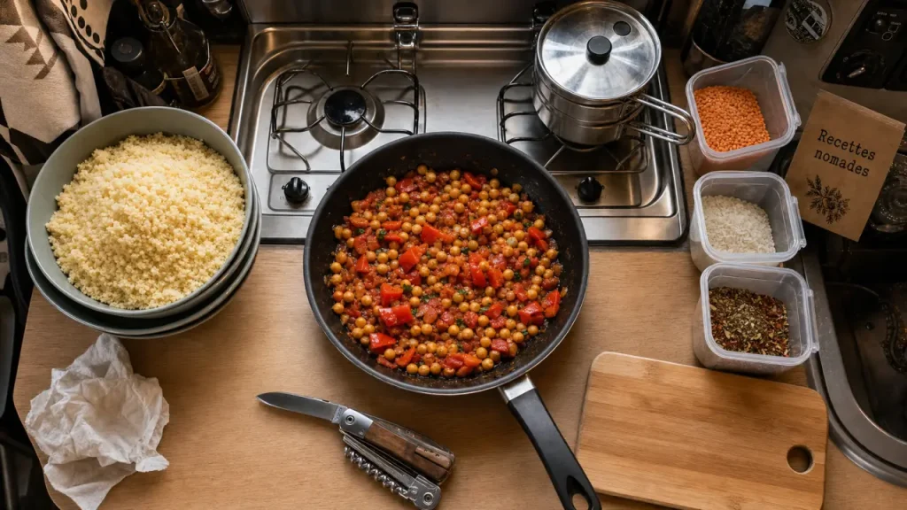 80 recettes en van et camping-car : manger varié avec 2 feux et peu de vaisselle