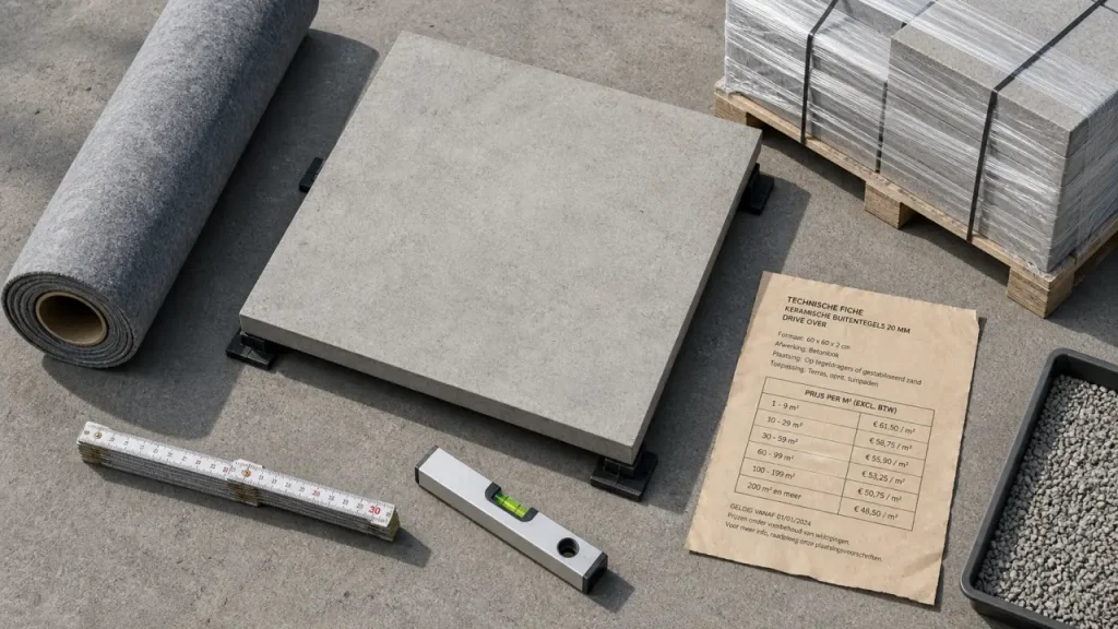 Dalle béton carrossable : 8 cm, prix au m² et pose bord à bord
