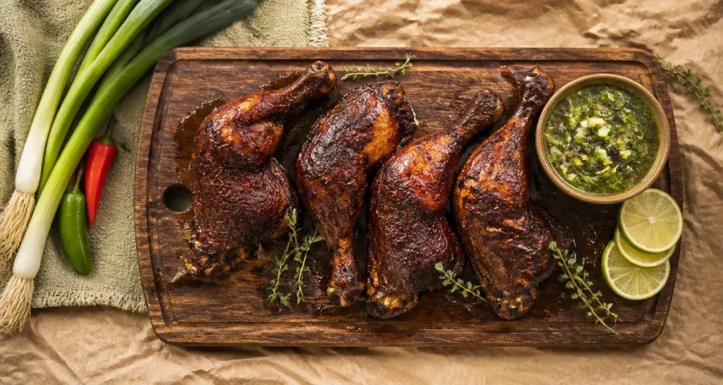 Recette poulet boucané : 12 heures de marinade, braises douces et sauce chien