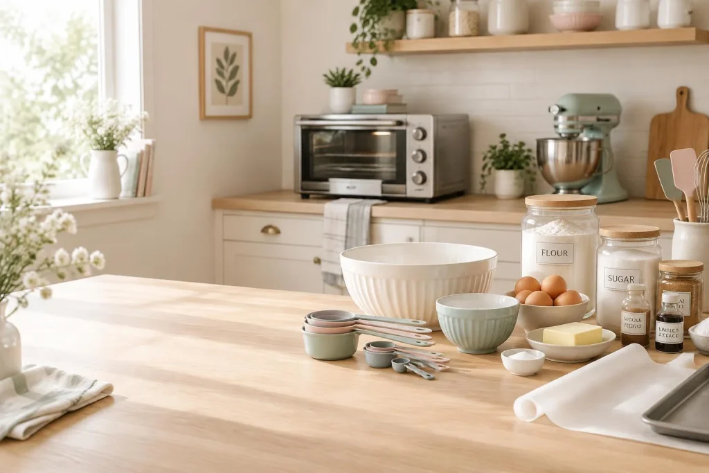 Aménager une cuisine fonctionnelle pour réussir ses pâtisseries maison sans perdre de place ni de temps
