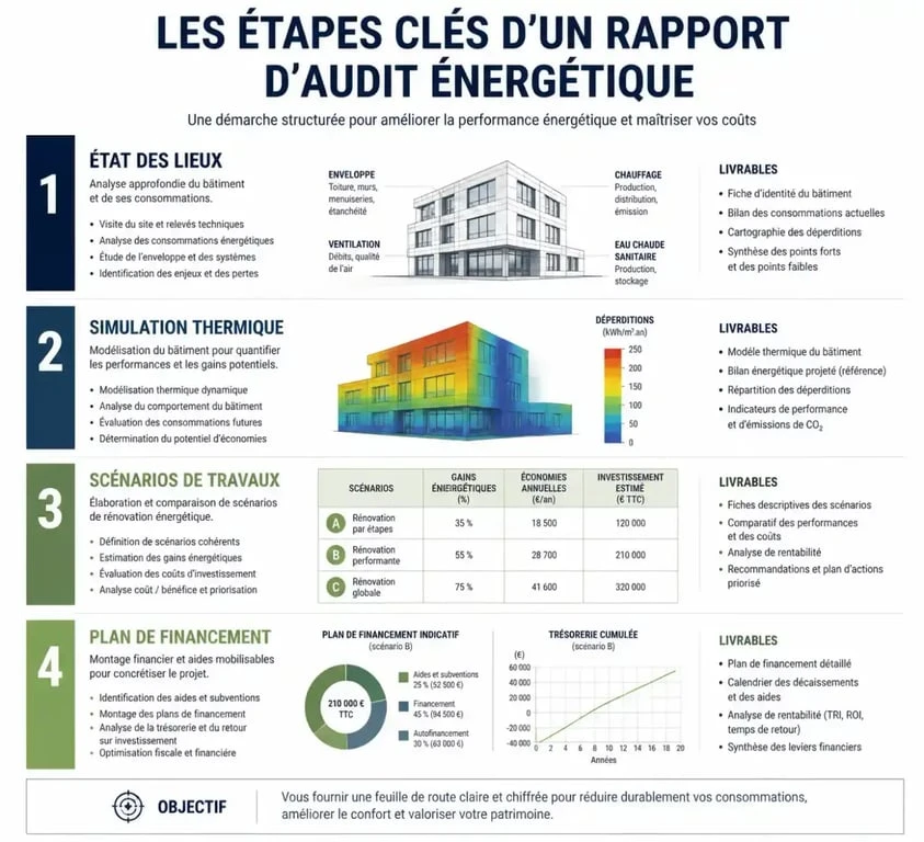 Structure type d'un rapport d'audit énergétique exemple