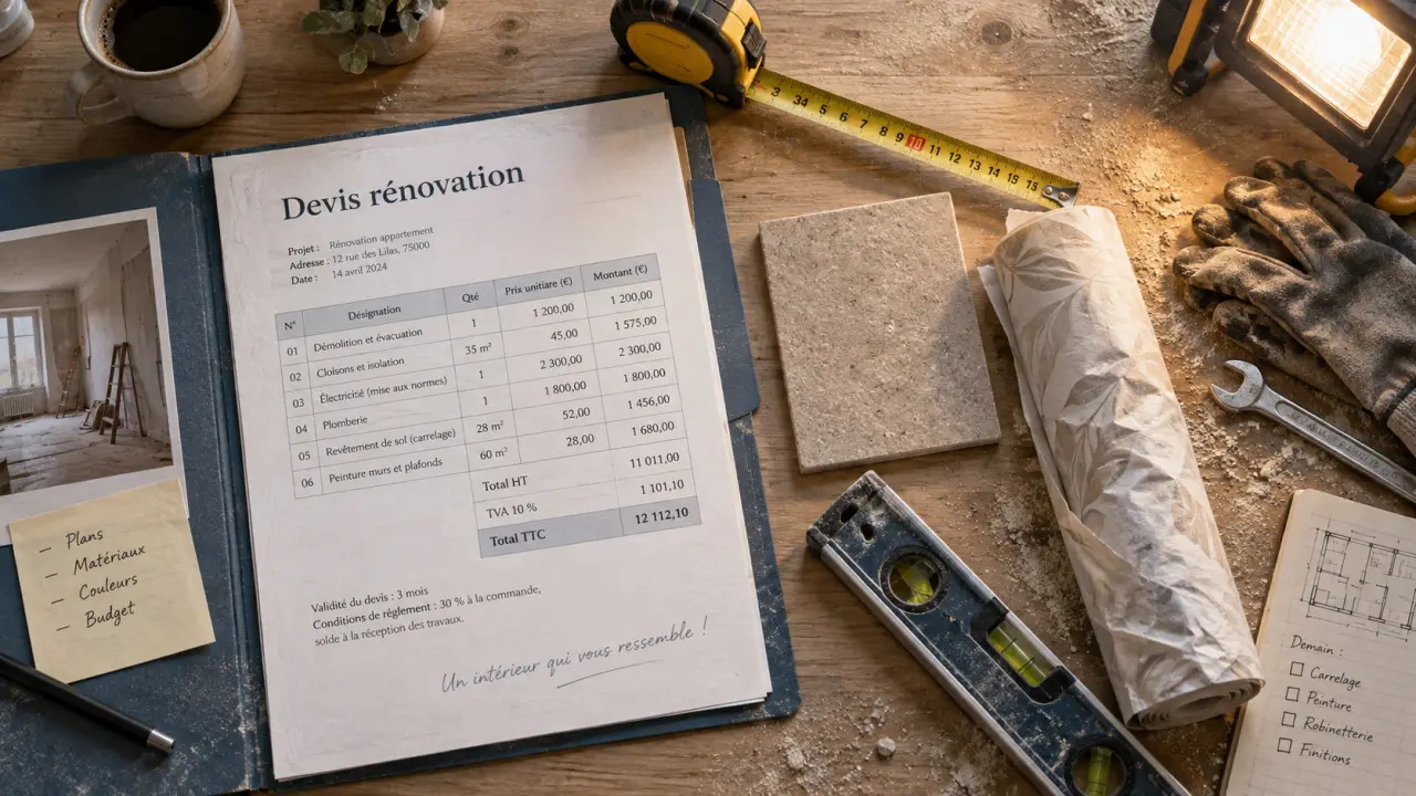 Entreprise renovation : devis de rénovation et oublis à vérifier avant chantier