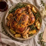 Que boire avec un poulet rôti : rouge souple ou blanc vif selon la garniture