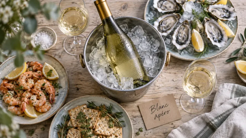 Vin blanc apéro : frais, oui, glacé, non, pour préserver ses arômes