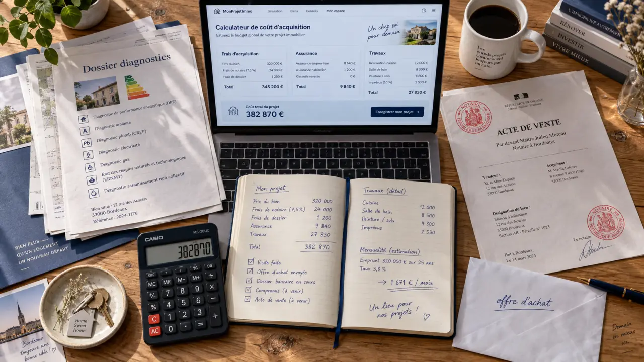 Achat maison etape : budget et remise des clés